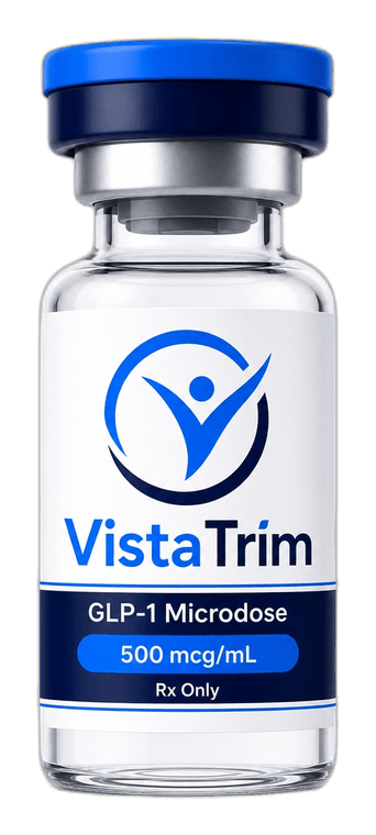 VistaTrim GLP-1 Microdose protocol — clinical still life