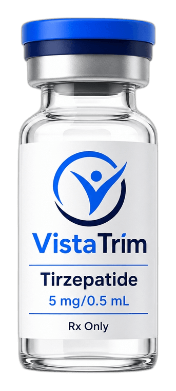 VistaTrim Tirzepatide protocol — clinical still life